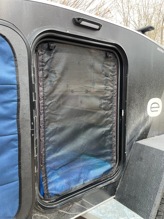 Magnetic Bug Screens for Tiny Trailers